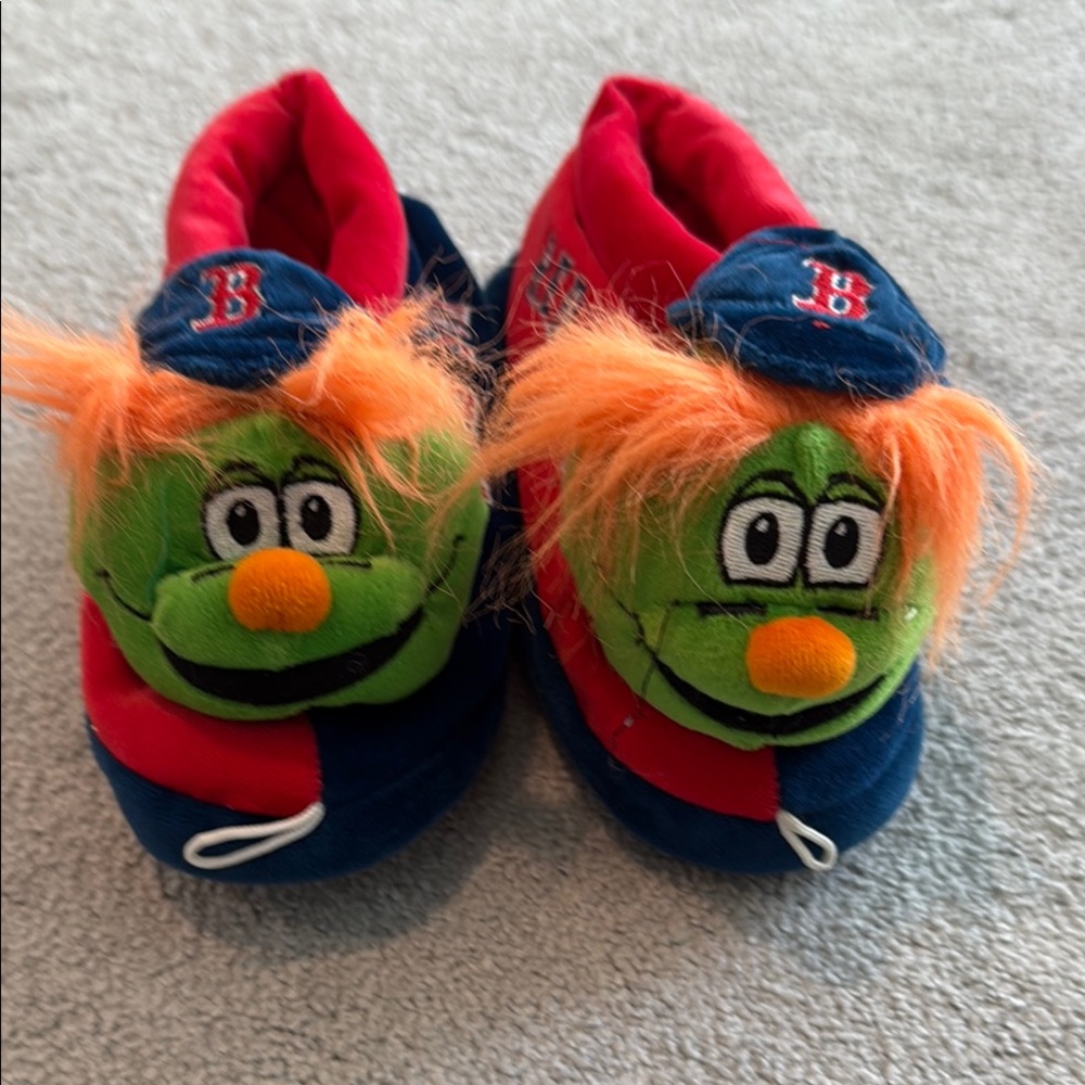 Red Sox Kids Red and Blue Slippers